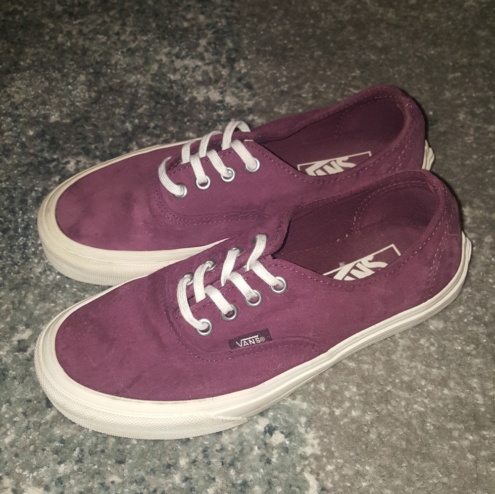 Burgundy Vans